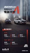<b>东风悦达起亚“高能氮泵SUV”智跑Ace上市</b>