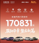 <b>2026年稳健开局，长安汽车1月全球交付17万辆</b>
